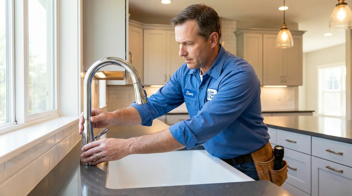 Kitchen faucet installation by Johns Plumbing LLC in Monrovia